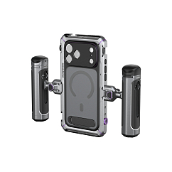 Клетка для смартфона SmallRig 5584 Megatron Edition Mobile Dual Handheld Kit for iPhone 17 Pro Max Silver/Black