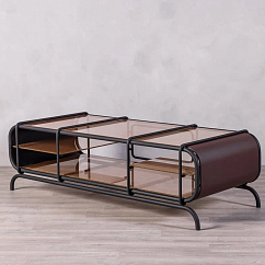 Стойка для Hi-Fi F2F Кинотека Matte Black Bronze Dark Brown