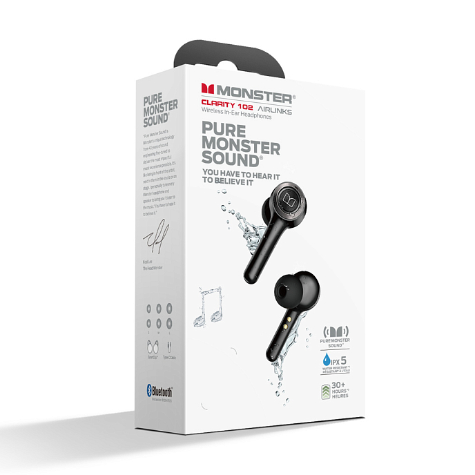 Наушники Monster Clarity 102 Airlinks Black - рис.9