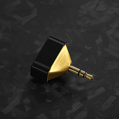 Переходник ddHiFi DJ44Gold Edition Black Gold 4.4mm (f) - 3.5mm (m)