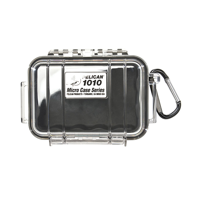 Чехлы для хранения Pelican 1010 Micro Case Black Clear - рис.0