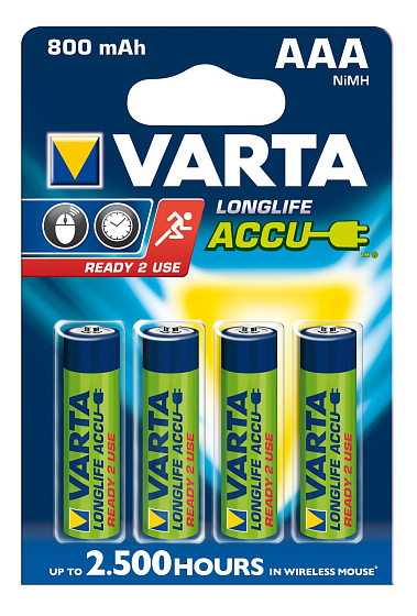 Аккумулятор Varta VARTA R03 800 mAh BL2 - рис.0
