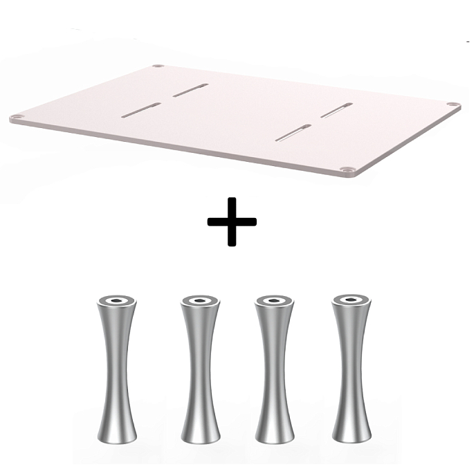 Стойка для Hi-Fi ddHiFi HS550 + SR70 x 4 Pinkish Gray/Silver - рис.0