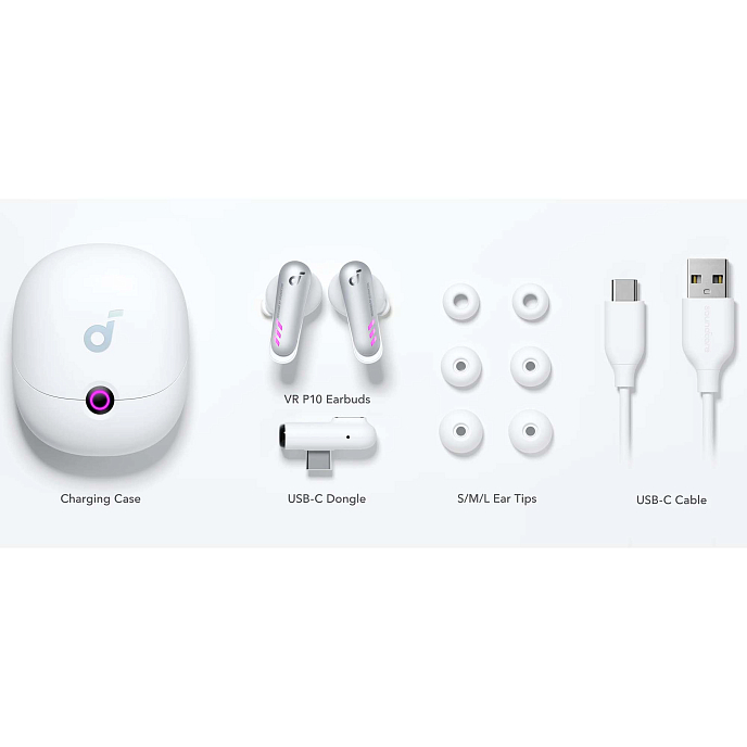 Беспроводные наушники Anker Soundcore TWS VR P10 White - рис.6