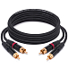 Кабель HeadMade Pro 2RCA - 2RCA Black 3m - рис.0 Кабель HeadMade Pro 2RCA - 2RCA Black 3m - рис.0
