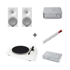 Комплект Auris Blues + Amphion Helium 510 + WiiM Amp + Dynavox TC-750 SL + AudioQuest SLIP-DB 14/2