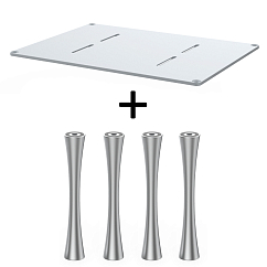 Стойка для Hi-Fi ddHiFi HS550 + SR120 x 4 Cool Gray/Silver