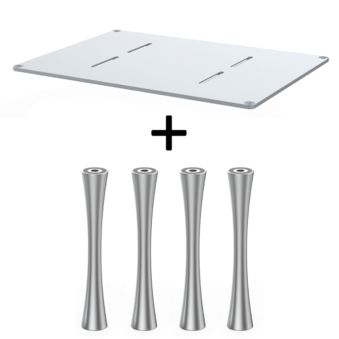 Стойка для Hi-Fi ddHiFi HS550 + SR120 x 4 Cool Gray/Silver - рис.0