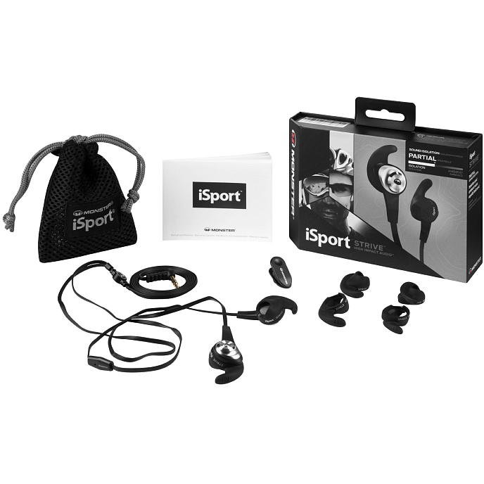 Наушники MONSTER ISPORT STRIVE V2 (BLACK) - рис.6