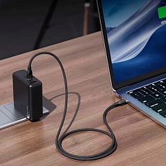 Кабель VOLTME PowerLink Rugg CTC USB-C - USB-C 1m Black