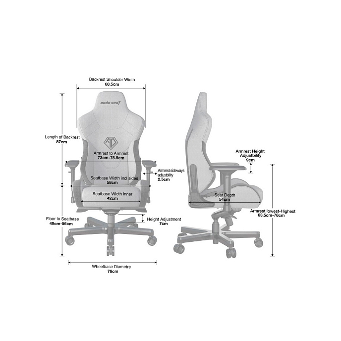 Компьютерное кресло AndaSeat T Pro 2 Black - рис.6