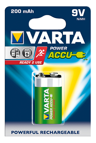 Аккумулятор Varta VARTA Power Accu 6F22 200mAh BL1 - рис.0