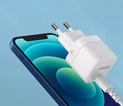 Сетевое зарядное устройство Anker PowerPort III 20W Cube with Charging Cable