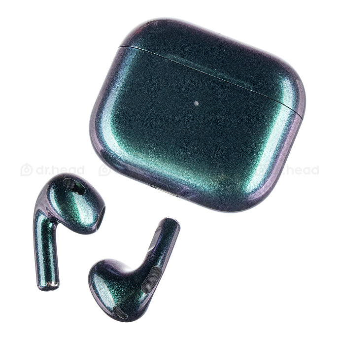 Беспроводные наушники Apple AirPods 3rd Illusion Twilight Green Blue Total Gloss - рис.3
