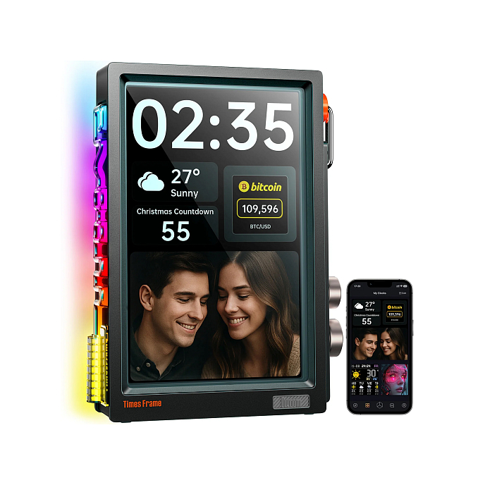 Портативная колонка Divoom Times Frame Black - рис.2