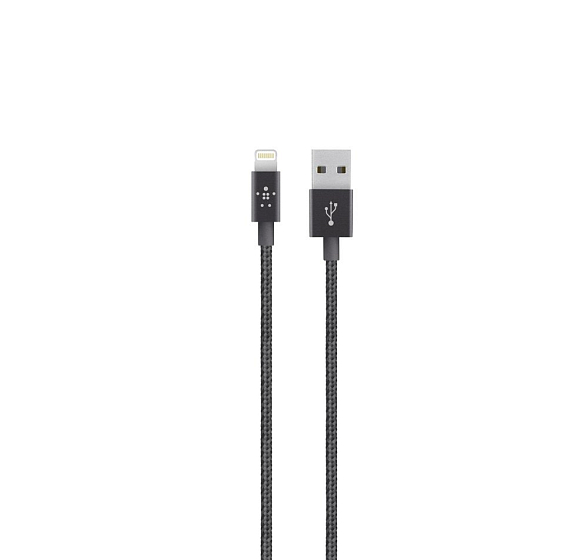 Кабель Belkin Mixit Metallic Lightning to USB Cable, Black (1.2 m) - рис.0