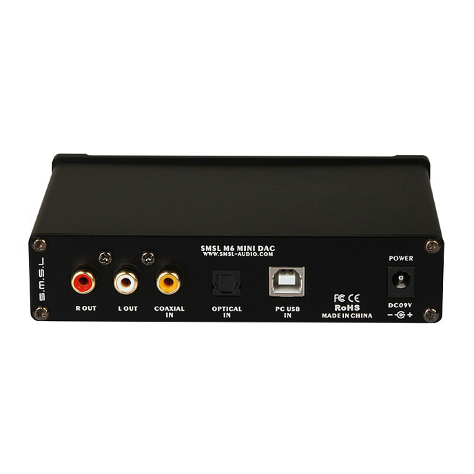 Усилитель для наушников с ЦАП SMSL M6 Black - рис.1