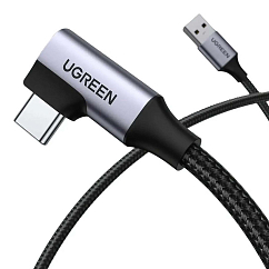 Кабель UGREEN US385 USB Type-C - USB Angled Cable 1m