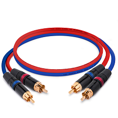 Кабель HeadMade Pro 2RCA - 2RCA Red Blue 0.62m