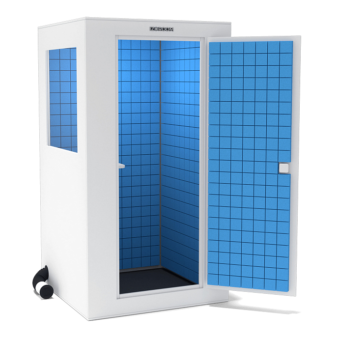 Акустическая кабина IzoRoom Standard with window White Blue - рис.0