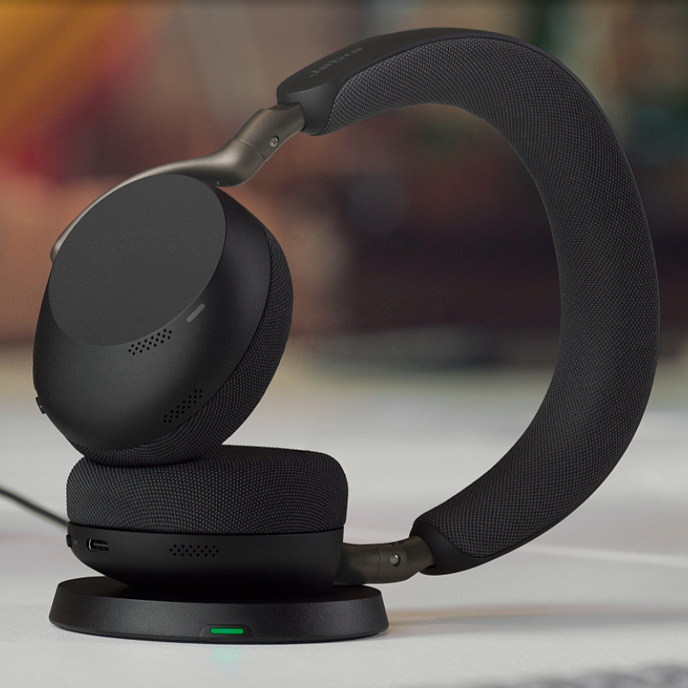 Гарнитура Jabra Evolve3 75 MS Link390c with Wireless Charging Pad Black - рис.8