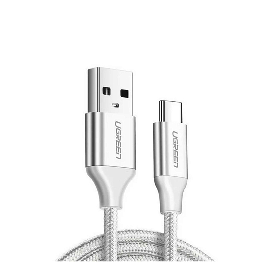 Кабель UGREEN US288 USB-A - USB-C 1m White - рис.0