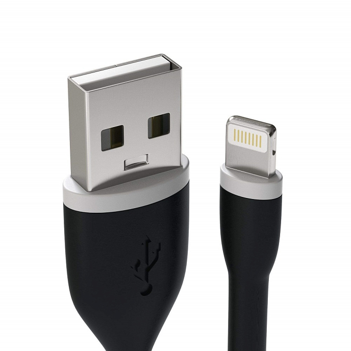 Кабель Satechi Flexible Lightning to USB 25cm Black - рис.1