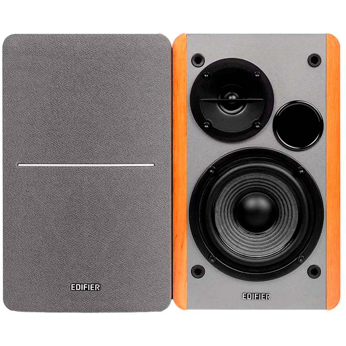Компьютерные колонки Edifier R1280T silver/brown акустика 2.0_OpenBox - рис.0