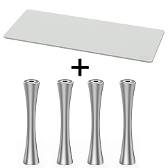 Стол ddHiFi HS650 + SR100 x 4 Warm Gray/Silver