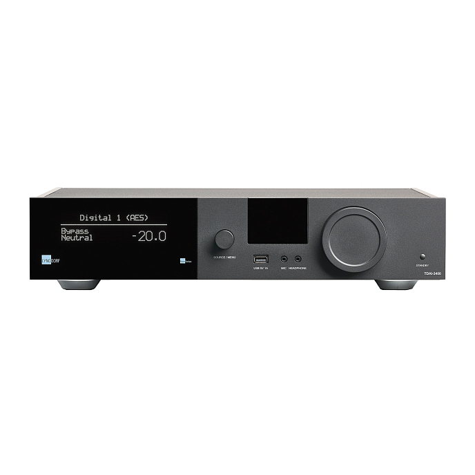 Интегральный усилитель Lyngdorf TDAI-3400 HDMI Input 4K HDR Black - рис.0