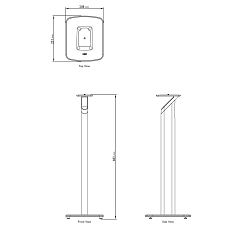 Стойки под акустику KEF S1 Floor Stand White