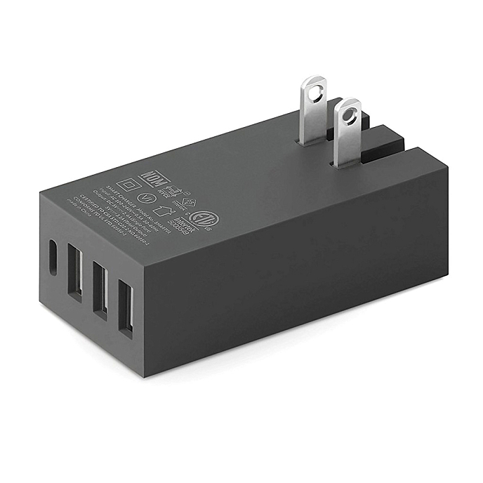 Сетевое зарядное устройство Native Union Smart 4 Charger 5.4 A Grey - рис.1