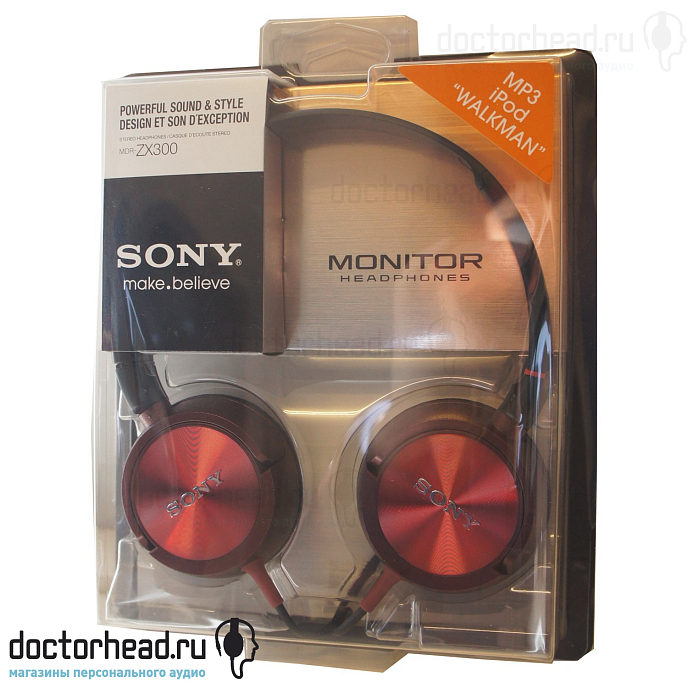 Наушники SONY MDR-ZX300 Red - рис.3