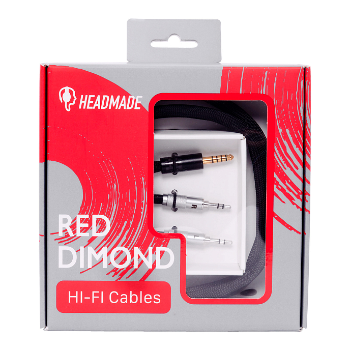 Кабель HeadMade Red Diamond - Focal Stellia, Denon - 4.4mm, 1.2m - рис.0