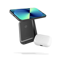 Портативный аккумулятор ZENS Magnetic Dual Powerbank with Stand 4000Mah Black