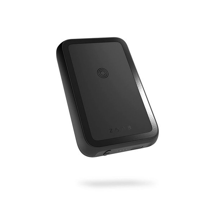 Портативный аккумулятор ZENS Magnetic Dual Powerbank with Stand 4000Mah Black - рис.0