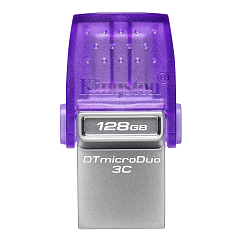 USB Flash накопитель Kingston DataTraveler microDuo 3C G3 OTG 128Gb