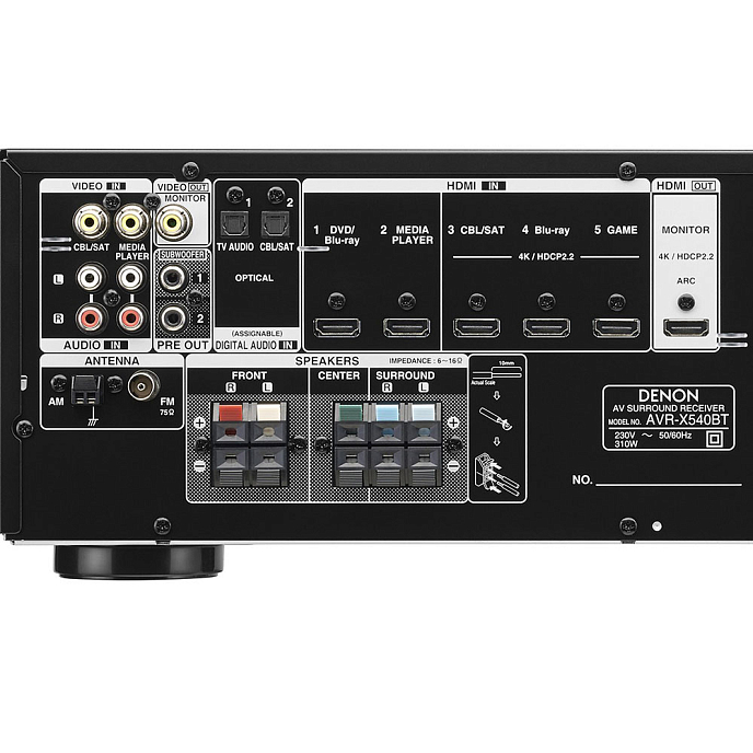 Ресивер DENON AVR-X540BT - рис.6
