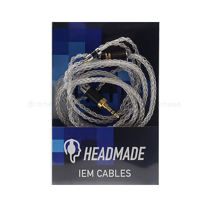 Кабель HeadMade IEM MMCX - 3.5mm Silver 1.2m - рис.2