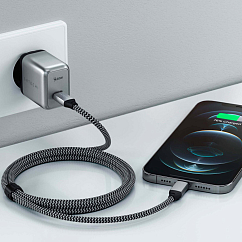 Сетевое зарядное устройство Satechi 20W USB-C PD Grey Cosmos