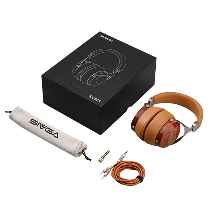 Наушники полноразмерные Sivga SV021 Brown - рис.8