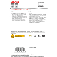 Карта памяти SanDisk Nintendo Switch microSDXC 512Gb Green