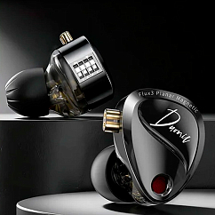 Наушники внутриканальные KZ Duonic Bass Improved Version (With Switches) Type-C With Mic Black