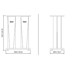 Стойки под акустику Zaor Croce Stand Duo White/Grey