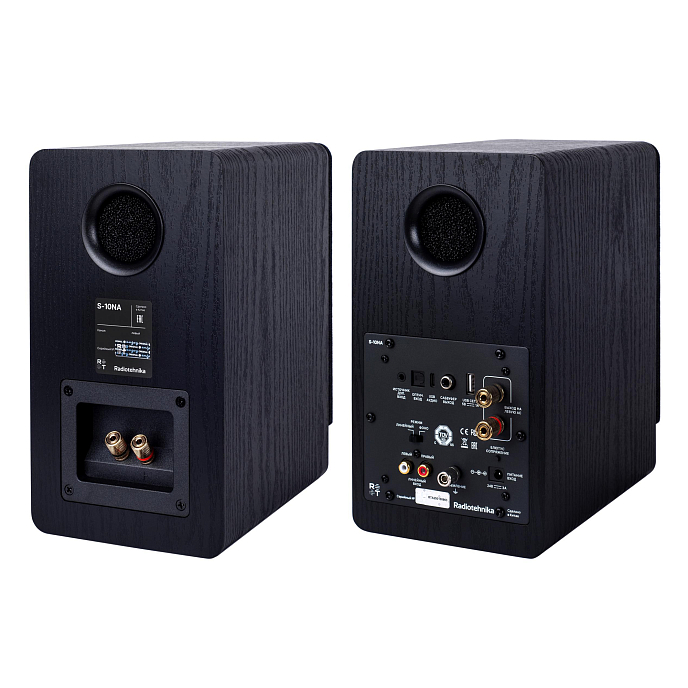 Полочная акустика Radiotehnika S-10NA black ash активная 2х-полосная полочная акустика с bluetooth (пара) (SN 77360838325518568586)_Уценка - рис.3