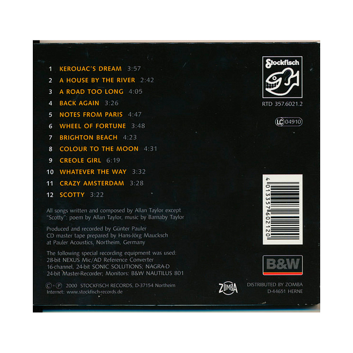 CD-диск Allan Taylor – Colour To The Moon CD - рис.1