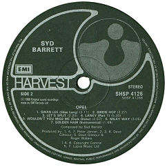 Виниловая пластинка SYD BARRETT OPEL LP