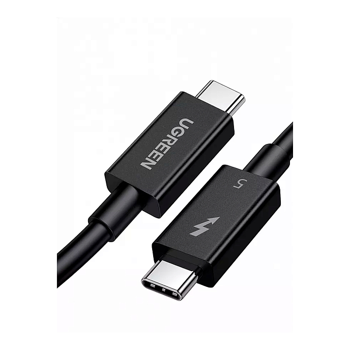 Кабель UGREEN L703 ThunderboltTM 5 Black 1m - рис.1