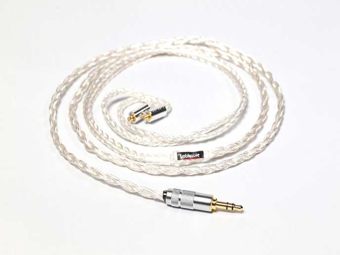 Кабель LabKable Silver Galaxy II MMCX - 3.5mm - рис.1