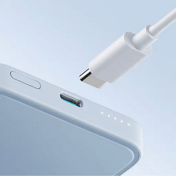 Портативный аккумулятор Anker PowerCore Mag-Go 5K blue внешний портативный аккумулятор _OpenBox - рис.1